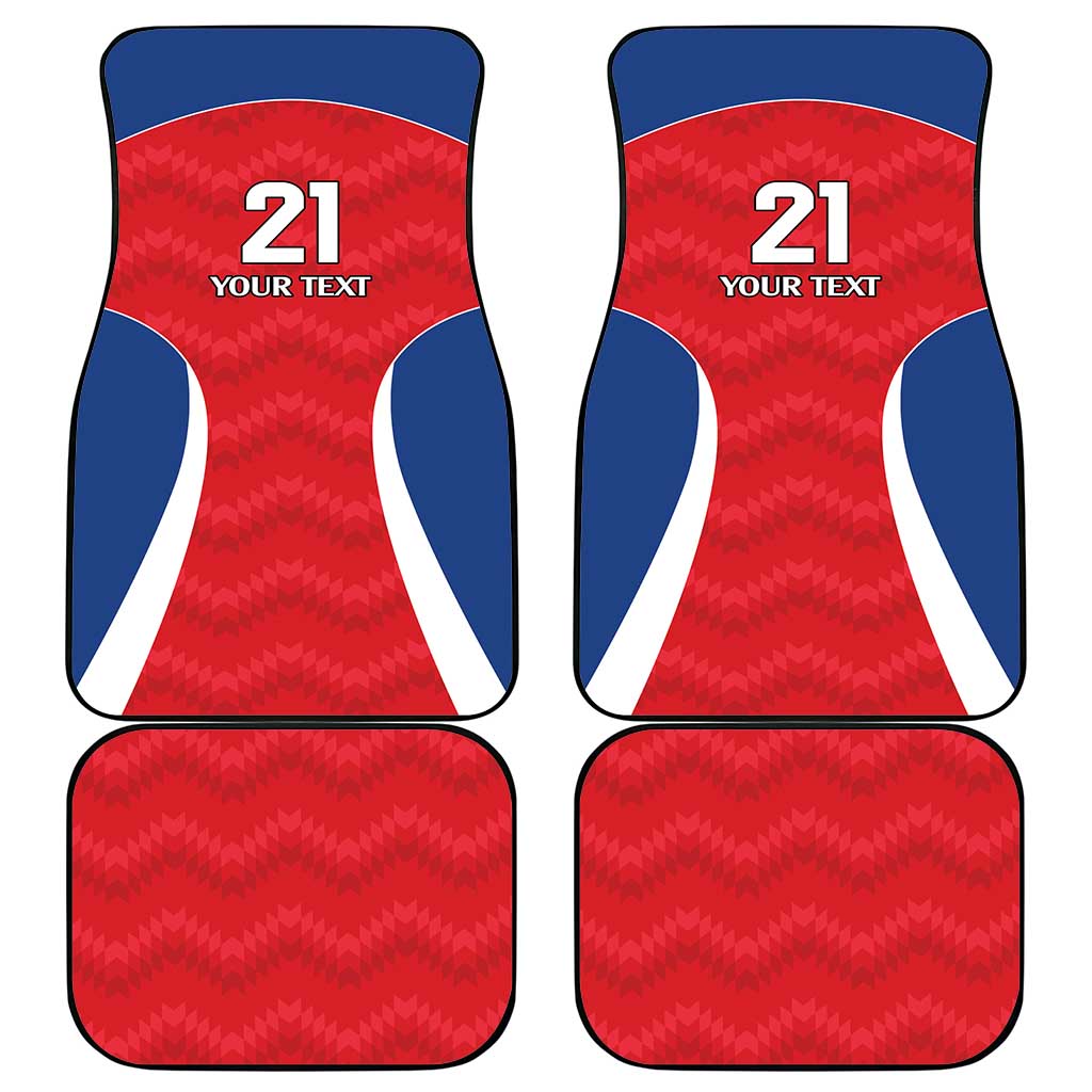 Czech Republic Rugby Custom Car Mats Silver Double-tailed Lion Sporty Pattern LT9 - Wonder Print Shop