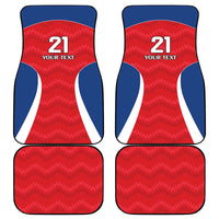 Czech Republic Rugby Custom Car Mats Silver Double-tailed Lion Sporty Pattern LT9 - Wonder Print Shop