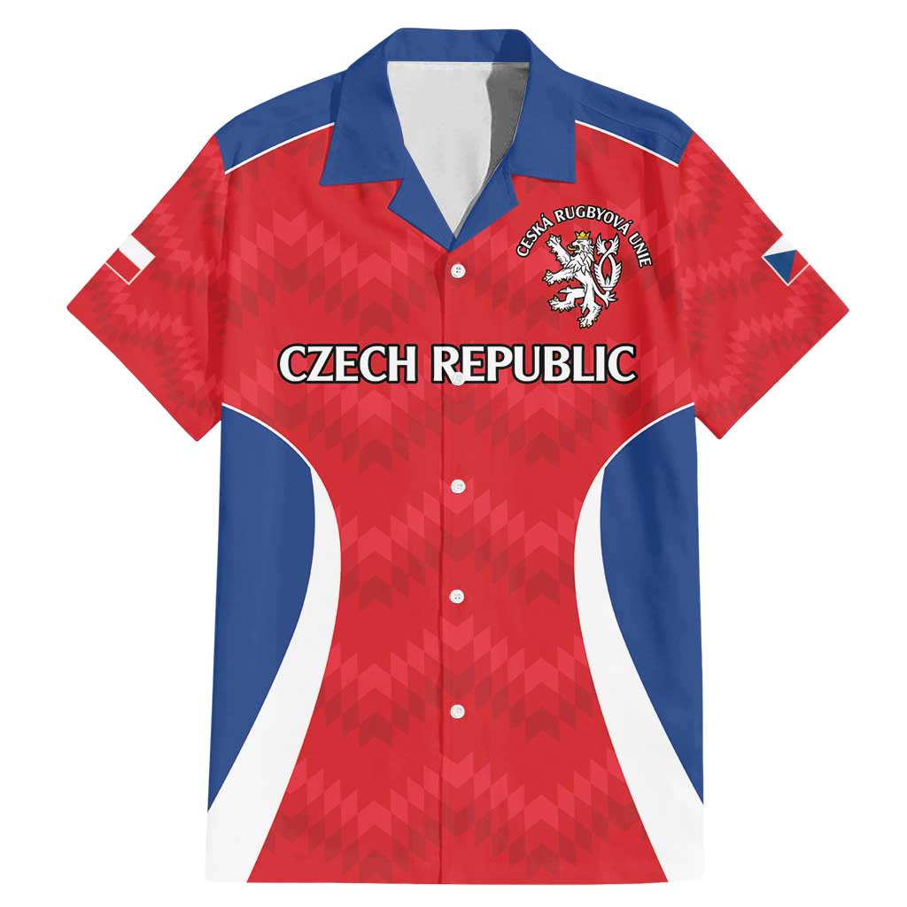 Czech Republic Rugby Custom Family Matching Mermaid Dress and Hawaiian Shirt Silver Double-tailed Lion Sporty Pattern LT9 - Wonder Print Shop