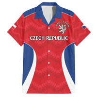 Czech Republic Rugby Custom Family Matching Puletasi and Hawaiian Shirt Silver Double-tailed Lion Sporty Pattern - Wonder Print Shop