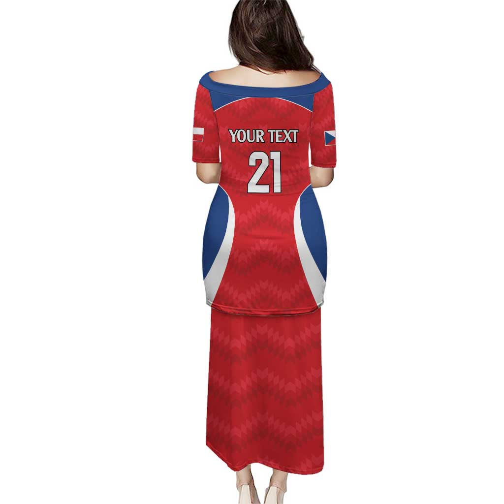 Czech Republic Rugby Custom Puletasi Silver Double-tailed Lion Sporty Pattern - Wonder Print Shop