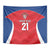 Czech Republic Rugby Custom Tapestry Silver Double-tailed Lion Sporty Pattern - Wonder Print Shop
