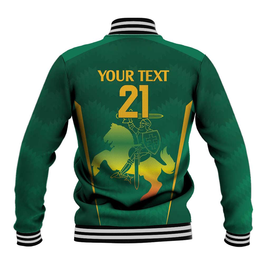 Lithuania Rugby Custom Baseball Jacket Lietuvos Nacionaline Regbio Sąjungos Komanda LT9 - Wonder Print Shop
