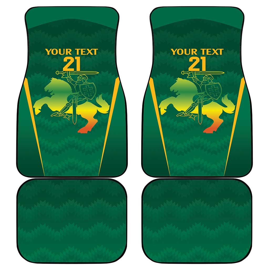 Lithuania Rugby Custom Car Mats Lietuvos Nacionaline Regbio Sąjungos Komanda LT9 - Wonder Print Shop