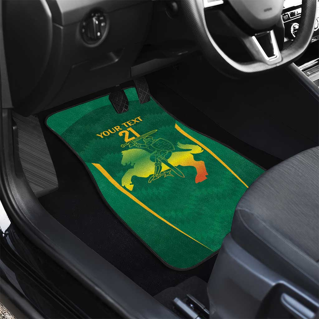 Lithuania Rugby Custom Car Mats Lietuvos Nacionaline Regbio Sąjungos Komanda LT9 - Wonder Print Shop
