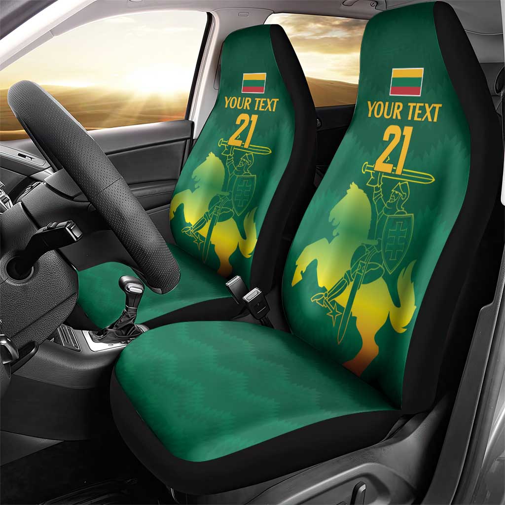 Lithuania Rugby Custom Car Seat Cover Lietuvos Nacionaline Regbio Sąjungos Komanda LT9 - Wonder Print Shop