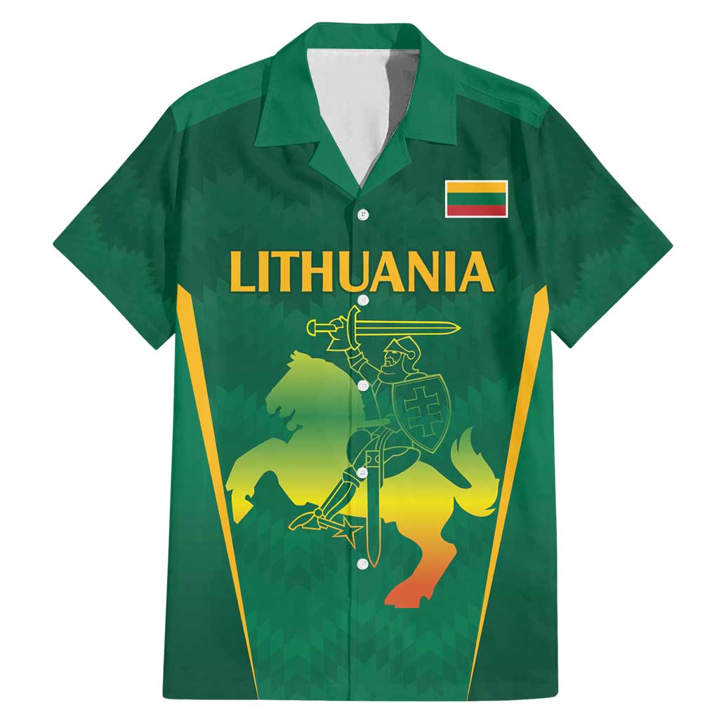 Lithuania Rugby Custom Family Matching Mermaid Dress and Hawaiian Shirt Lietuvos Nacionaline Regbio Sąjungos Komanda LT9 - Wonder Print Shop