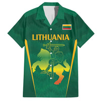 Lithuania Rugby Custom Family Matching Tank Maxi Dress and Hawaiian Shirt Lietuvos Nacionaline Regbio Sąjungos Komanda - Wonder Print Shop