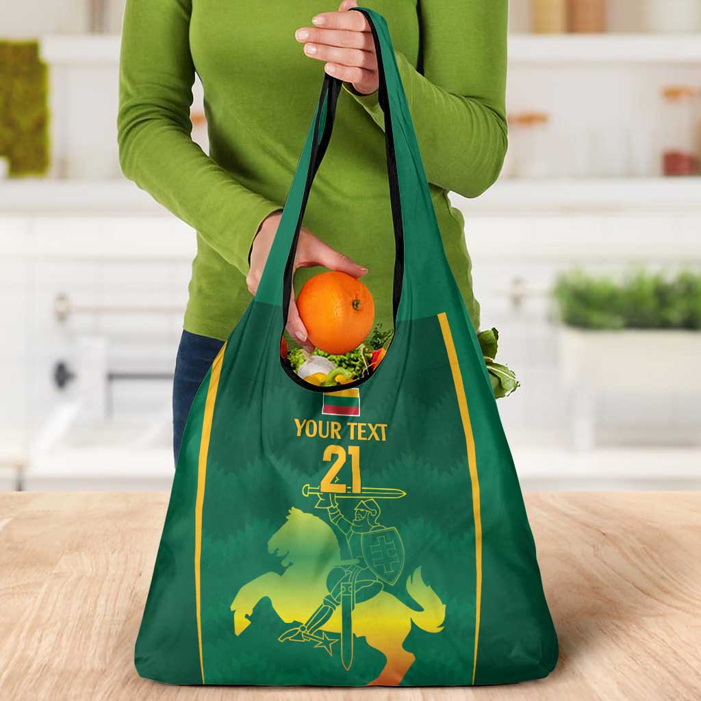 Lithuania Rugby Custom Grocery Bag Lietuvos Nacionaline Regbio Sąjungos Komanda
