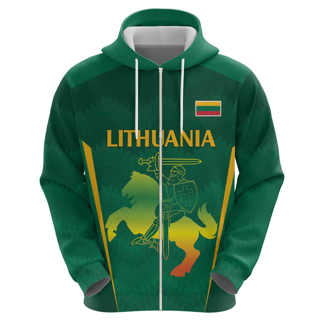 Lithuania Rugby Custom Hoodie Lietuvos Nacionaline Regbio Sąjungos Komanda - Wonder Print Shop