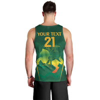 Lithuania Rugby Custom Men Tank Top Lietuvos Nacionaline Regbio Sąjungos Komanda - Wonder Print Shop