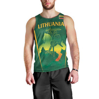 Lithuania Rugby Custom Men Tank Top Lietuvos Nacionaline Regbio Sąjungos Komanda - Wonder Print Shop