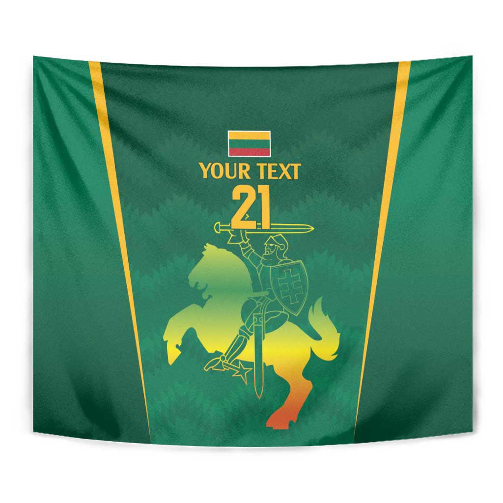Lithuania Rugby Custom Tapestry Lietuvos Nacionaline Regbio Sąjungos Komanda - Wonder Print Shop