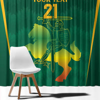 Lithuania Rugby Custom Window Curtain Lietuvos Nacionaline Regbio Sąjungos Komanda - Wonder Print Shop