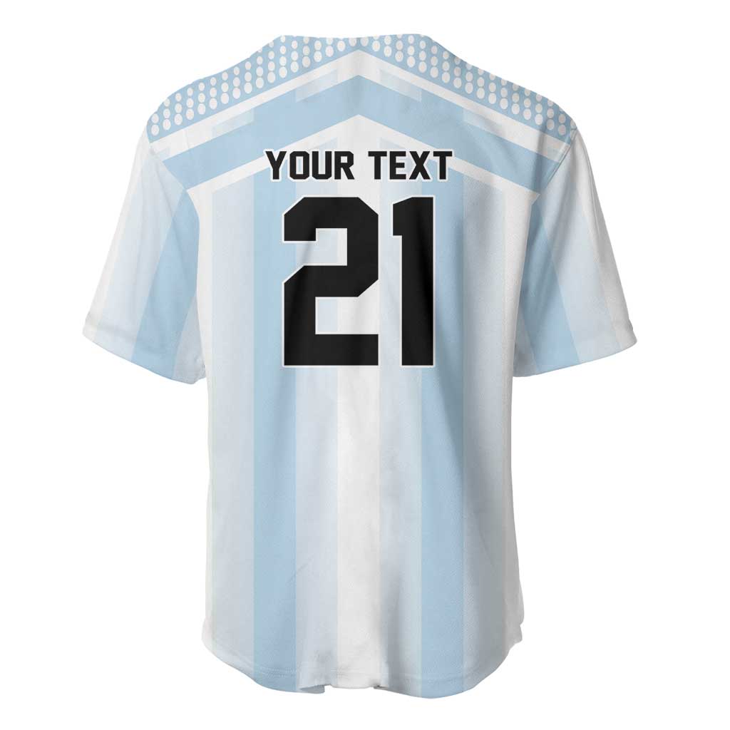 Vamos Argentina WC26 Custom Baseball Jersey Vamos Argentina History Champions Blue - Wonder Print Shop