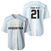 Vamos Argentina WC26 Custom Baseball Jersey Vamos Argentina History Champions Blue - Wonder Print Shop