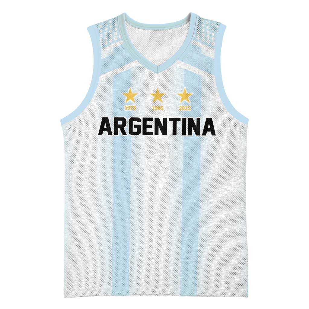 Vamos Argentina WC26 Custom Basketball Jersey Vamos Argentina History Champions Blue - Wonder Print Shop