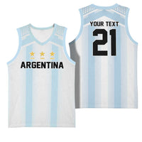 Vamos Argentina WC26 Custom Basketball Jersey Vamos Argentina History Champions Blue - Wonder Print Shop