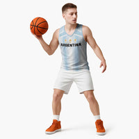 Vamos Argentina WC26 Custom Basketball Jersey Vamos Argentina History Champions Blue - Wonder Print Shop