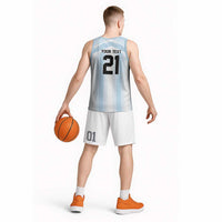 Vamos Argentina WC26 Custom Basketball Jersey Vamos Argentina History Champions Blue - Wonder Print Shop