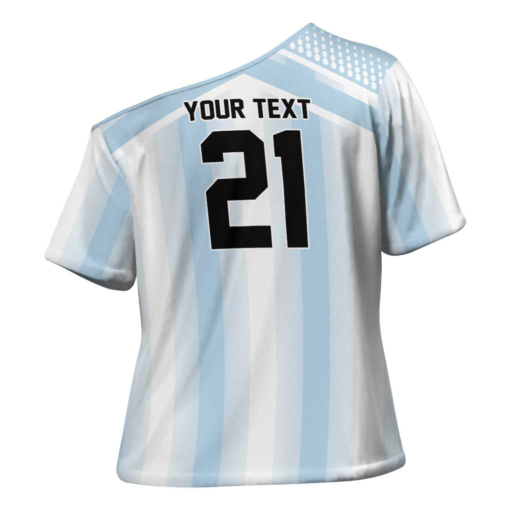 Vamos Argentina WC26 Custom Cross Shoulder Shirt Vamos Argentina History Champions Blue - Wonder Print Shop