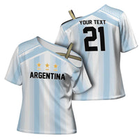 Vamos Argentina WC26 Custom Cross Shoulder Shirt Vamos Argentina History Champions Blue - Wonder Print Shop
