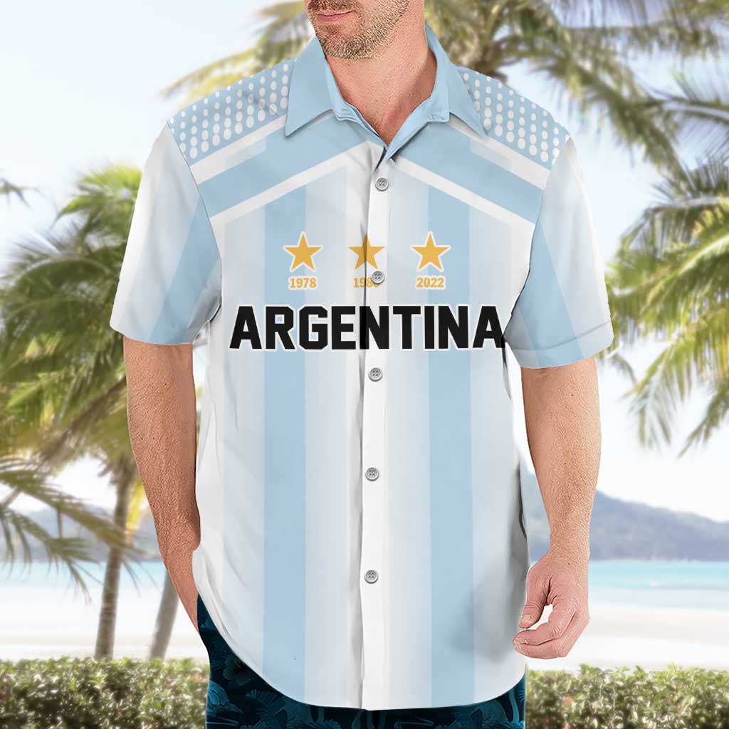 Vamos Argentina WC26 Custom Hawaiian Shirt Vamos Argentina History Champions Blue - Wonder Print Shop