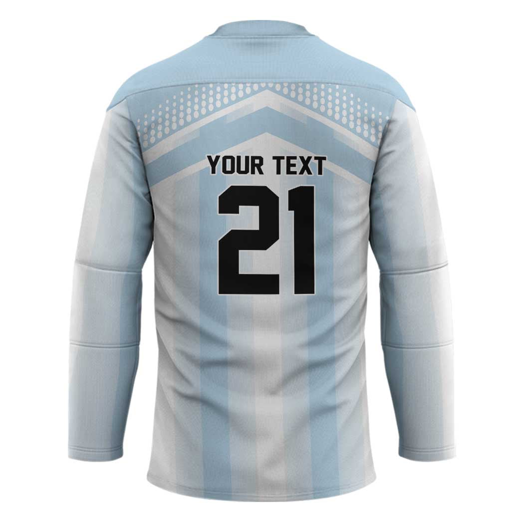 Vamos Argentina WC26 Custom Hockey Jersey Vamos Argentina History Champions Blue - Wonder Print Shop