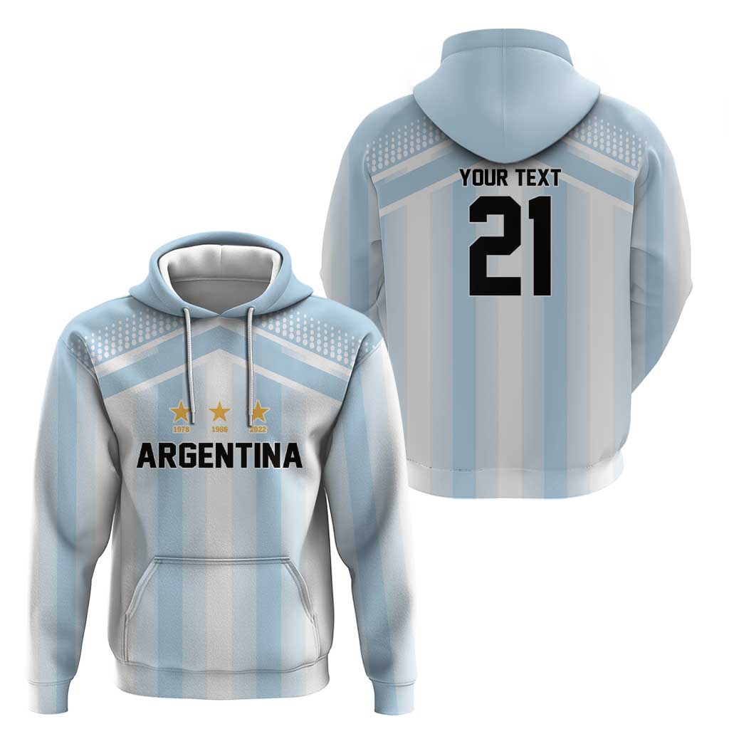 Vamos Argentina WC26 Custom Hoodie Vamos Argentina History Champions Blue - Wonder Print Shop
