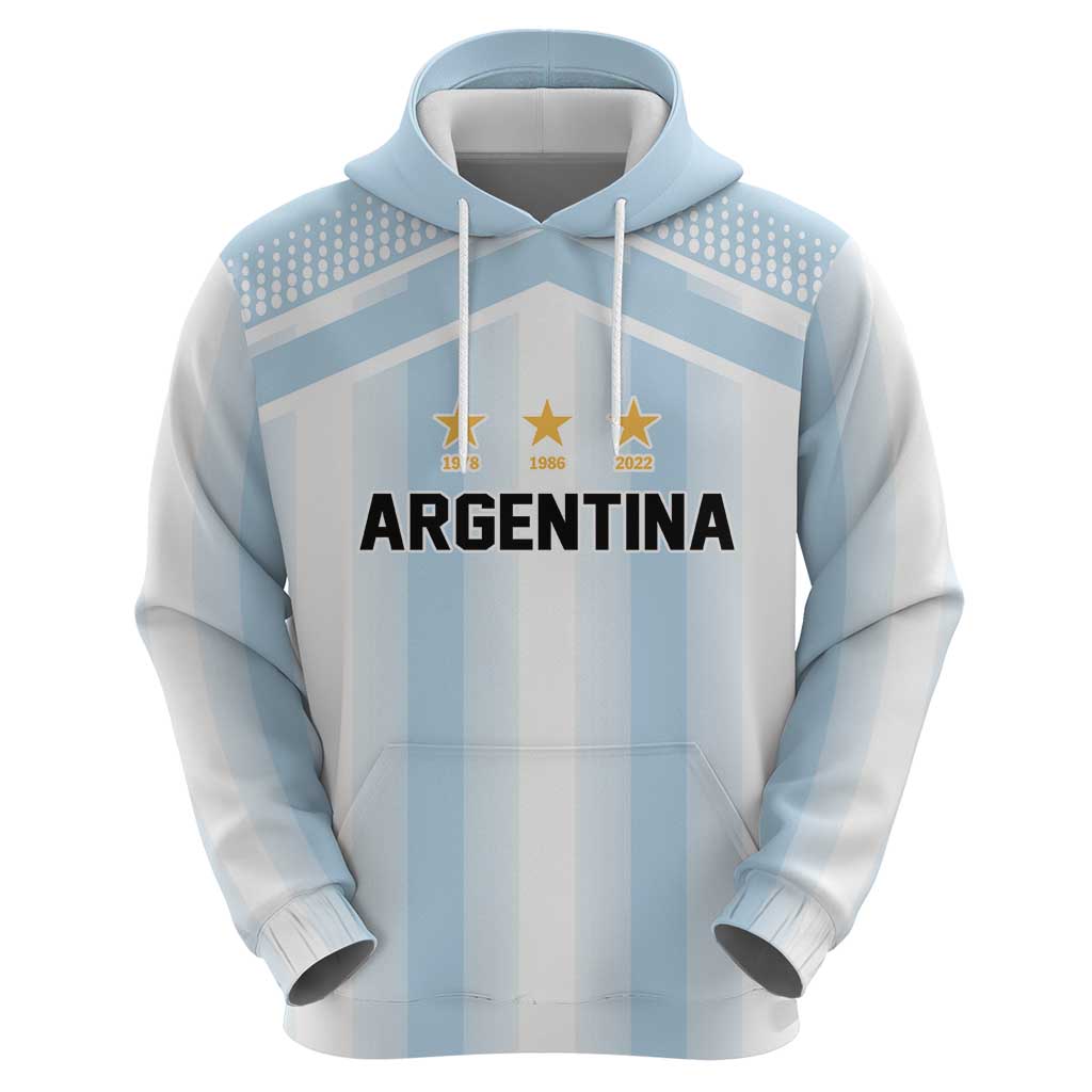 Vamos Argentina WC26 Custom Hoodie Vamos Argentina History Champions Blue - Wonder Print Shop