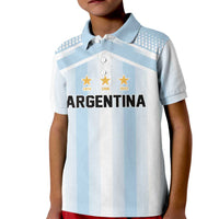 Vamos Argentina WC26 Custom Kid Polo Shirt Vamos Argentina History Champions Blue - Wonder Print Shop