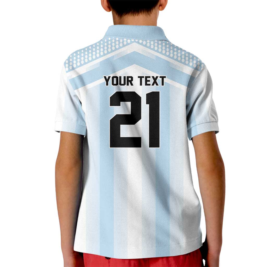 Vamos Argentina WC26 Custom Kid Polo Shirt Vamos Argentina History Champions Blue - Wonder Print Shop