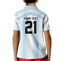 Vamos Argentina WC26 Custom Kid Polo Shirt Vamos Argentina History Champions Blue - Wonder Print Shop