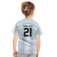 Vamos Argentina WC26 Custom Kid T Shirt Vamos Argentina History Champions Blue - Wonder Print Shop