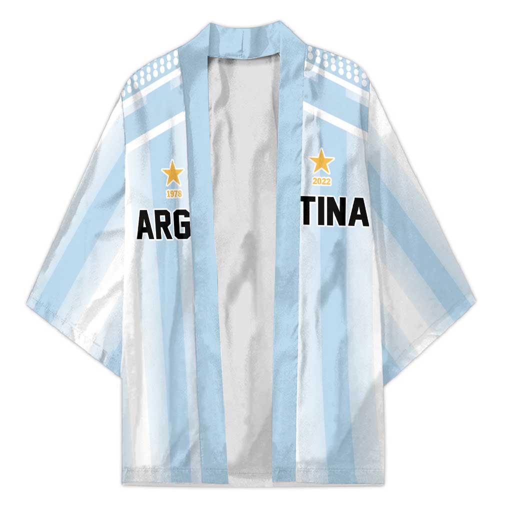 Vamos Argentina WC26 Custom Kimono Vamos Argentina History Champions Blue - Wonder Print Shop