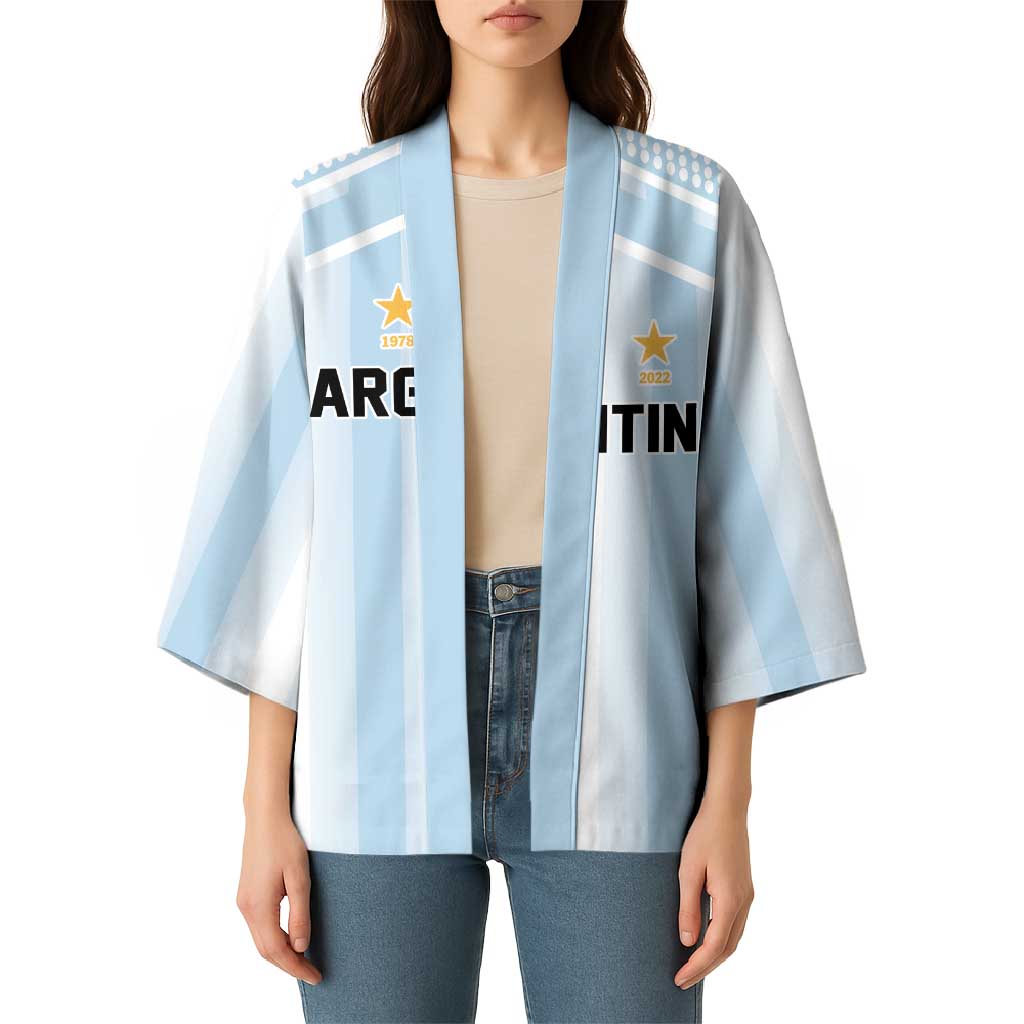 Vamos Argentina WC26 Custom Kimono Vamos Argentina History Champions Blue - Wonder Print Shop