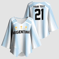 Vamos Argentina WC26 Custom Kimono Sleeve Blouse Vamos Argentina History Champions Blue - Wonder Print Shop