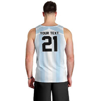 Vamos Argentina WC26 Custom Men Tank Top Vamos Argentina History Champions Blue - Wonder Print Shop