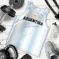 Vamos Argentina WC26 Custom Men Tank Top Vamos Argentina History Champions Blue - Wonder Print Shop
