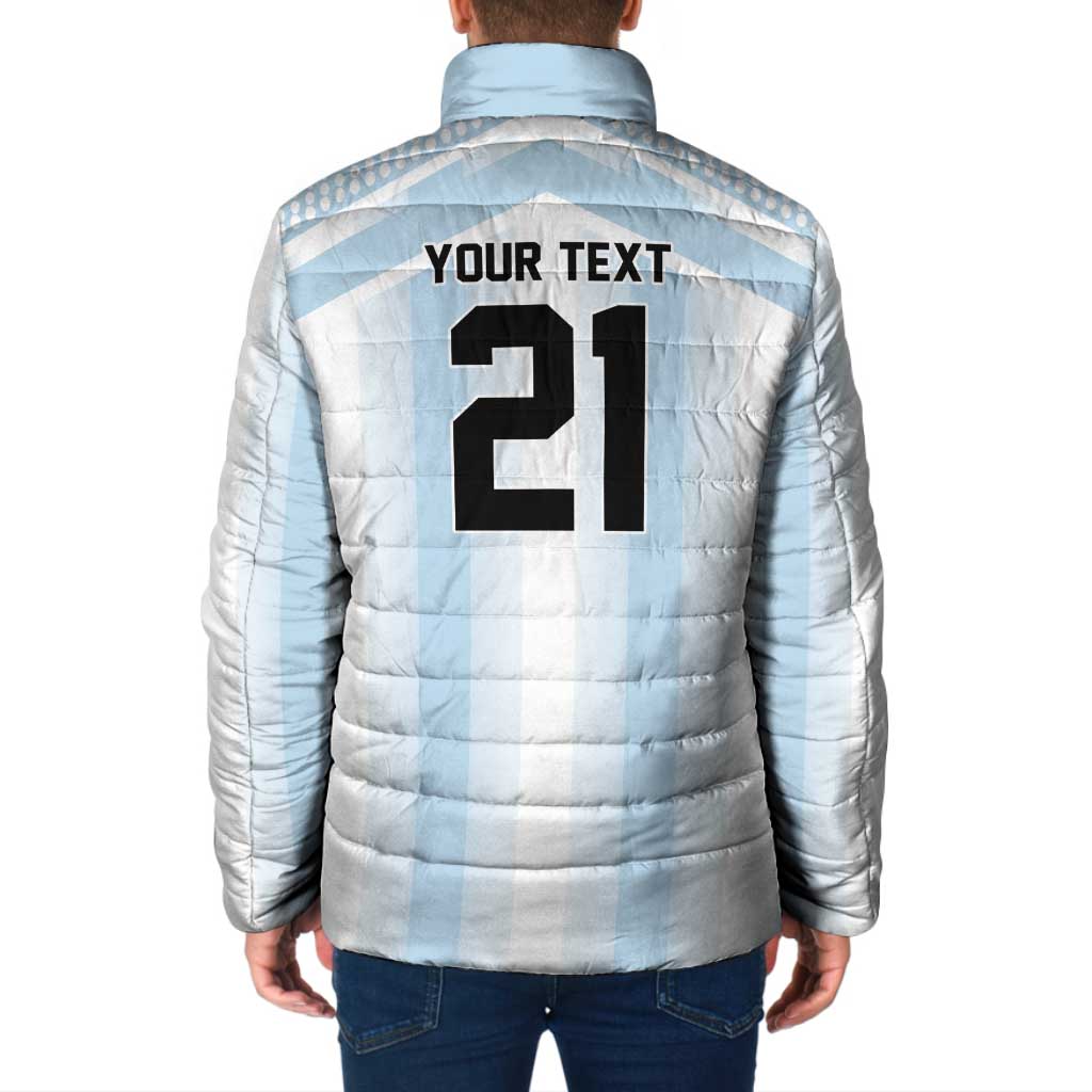Vamos Argentina WC26 Custom Padded Jacket Vamos Argentina History Champions Blue - Wonder Print Shop