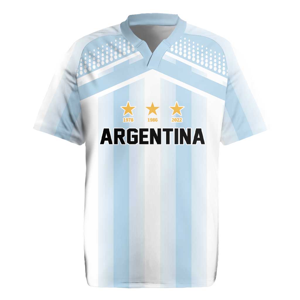 Vamos Argentina WC26 Custom Rugby Jersey Vamos Argentina History Champions Blue - Wonder Print Shop