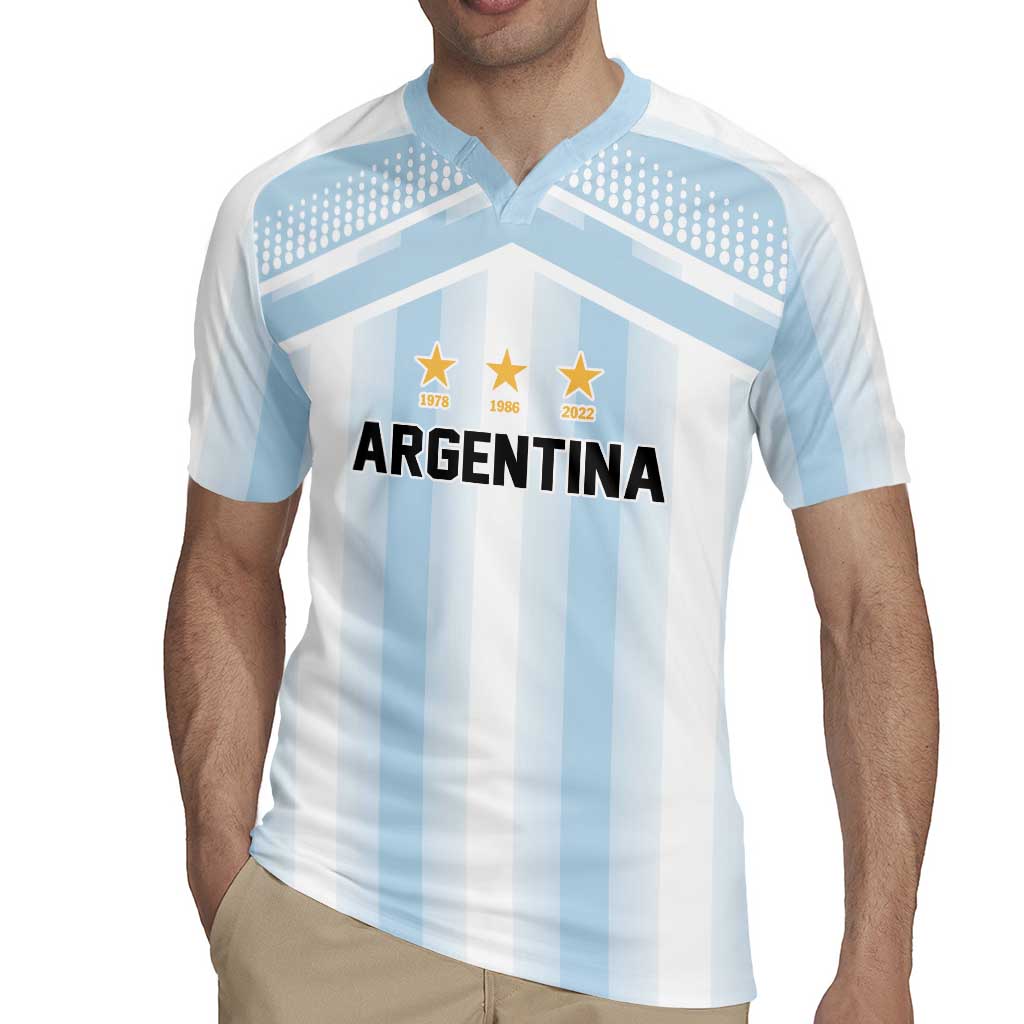 Vamos Argentina WC26 Custom Rugby Jersey Vamos Argentina History Champions Blue - Wonder Print Shop