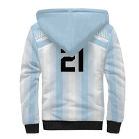 Vamos Argentina WC26 Custom Sherpa Hoodie Vamos Argentina History Champions Blue - Wonder Print Shop