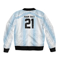 Vamos Argentina WC26 Custom Sleeve Zip Bomber Jacket Vamos Argentina History Champions Blue - Wonder Print Shop