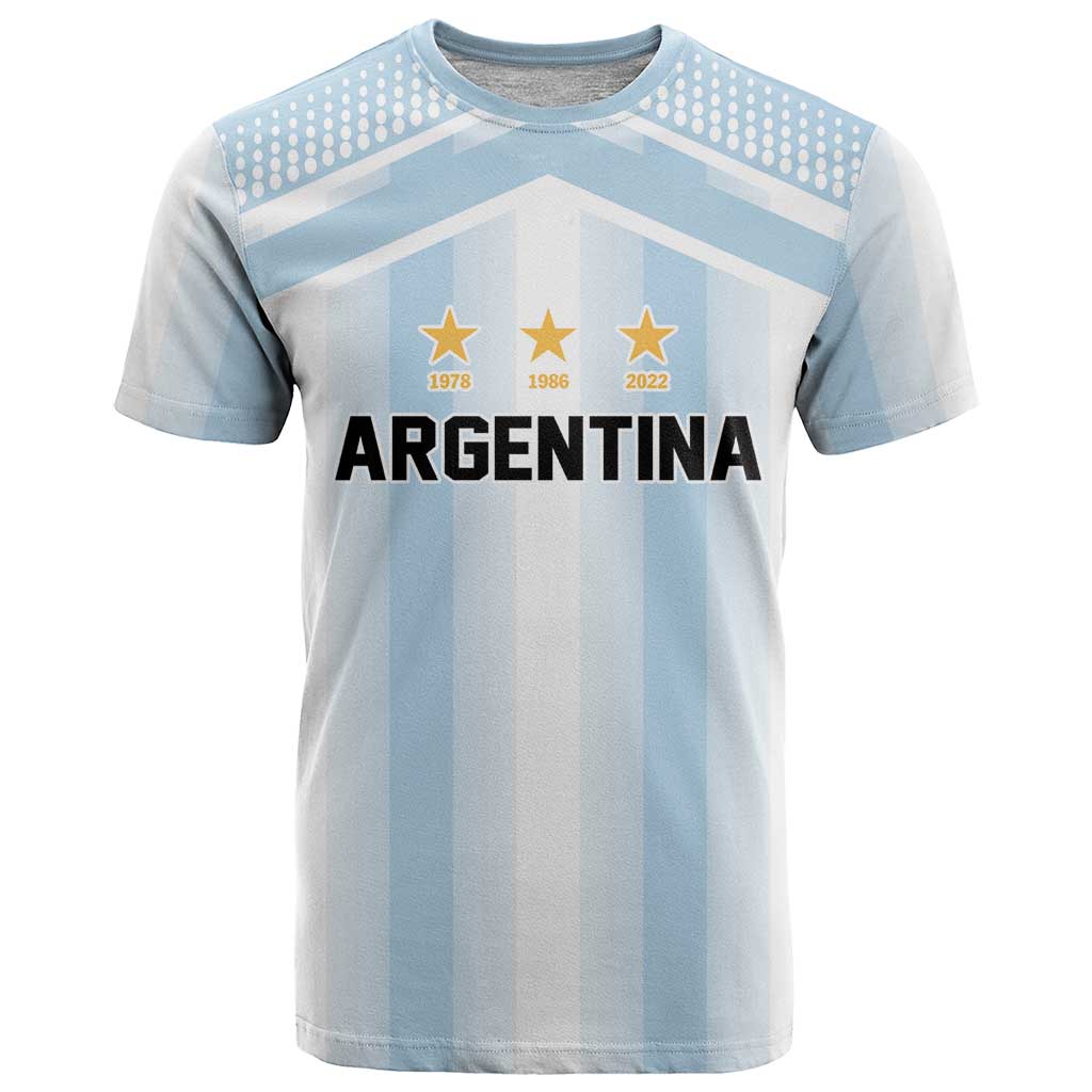 Vamos Argentina WC26 Custom T Shirt Vamos Argentina History Champions Blue - Wonder Print Shop