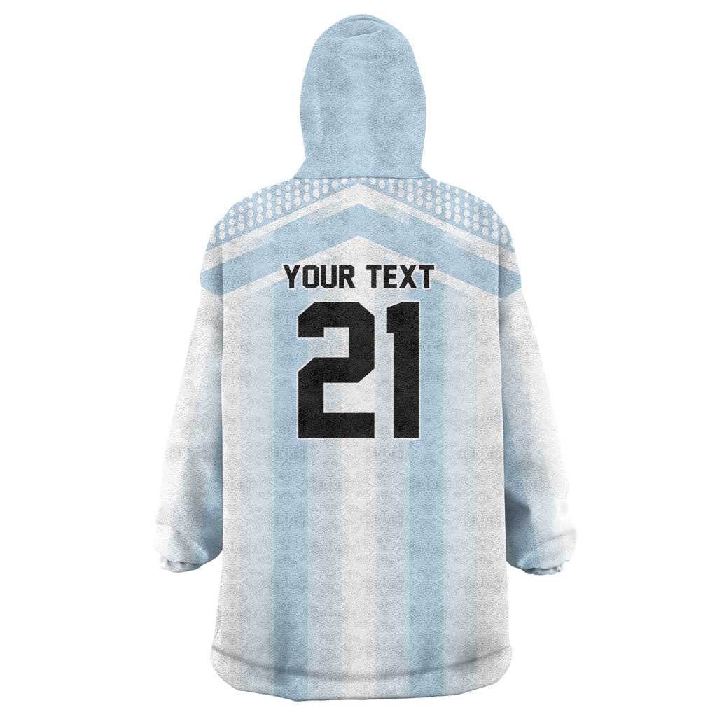 Vamos Argentina WC26 Custom Wearable Blanket Hoodie Vamos Argentina History Champions Blue - Wonder Print Shop