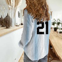Vamos Argentina WC26 Custom Women Casual Shirt Vamos Argentina History Champions Blue - Wonder Print Shop