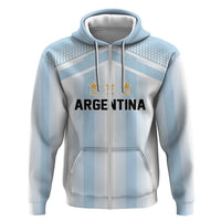 Vamos Argentina WC26 Custom Zip Hoodie Vamos Argentina History Champions Blue - Wonder Print Shop