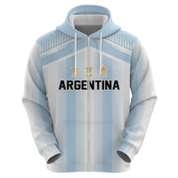 Vamos Argentina WC26 Custom Zip Hoodie Vamos Argentina History Champions Blue - Wonder Print Shop