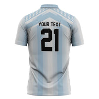 Vamos Argentina WC26 Custom Zipper Polo Shirt Vamos Argentina History Champions Blue - Wonder Print Shop